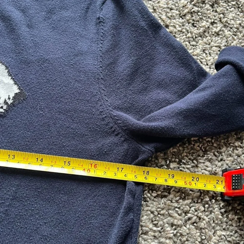 Tommy Hilfiger Navy Blue Dog Lightweight T-Shirt Wmn M Preppy Classic Stylish - Picture 6 of 7